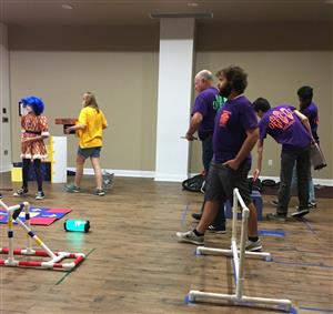 Students performing at the Odyssey of the Mind State Competition 